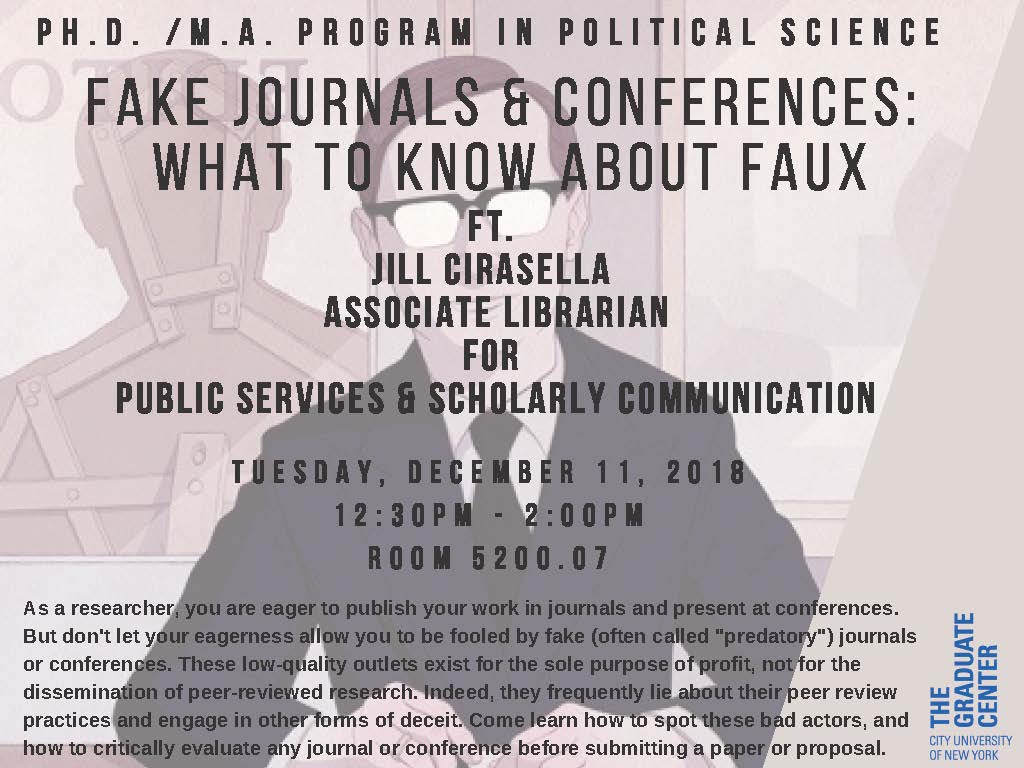 Dec 11 Fake Journals & Conferences What to Know about the Faux